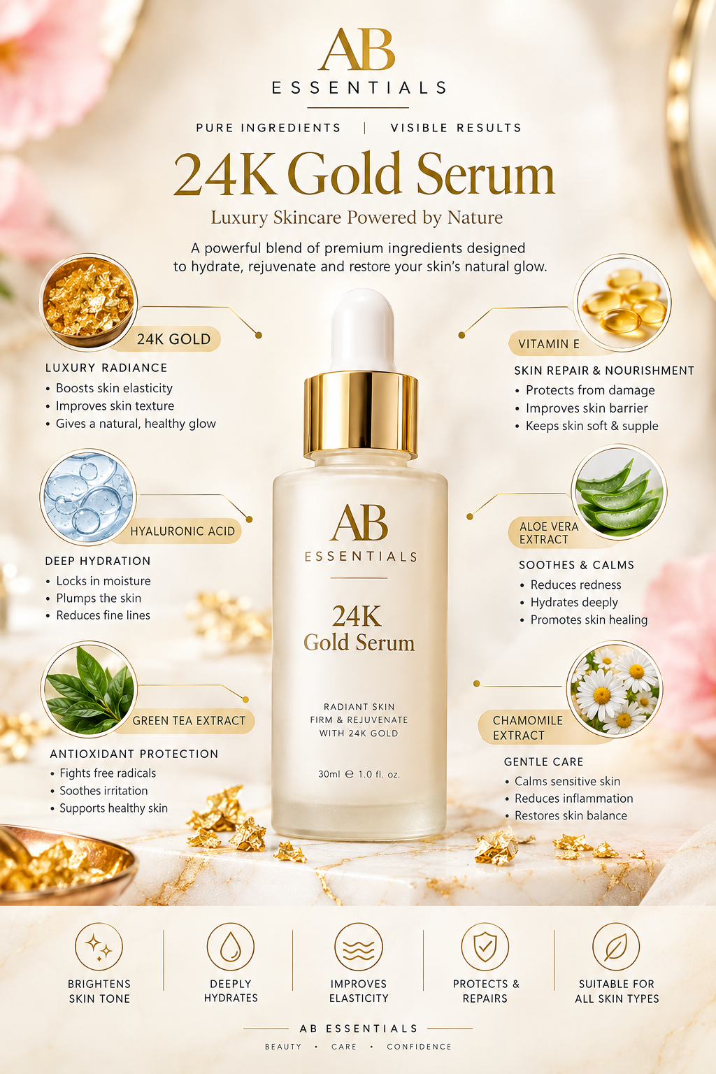 24K Gold Collagen Serum