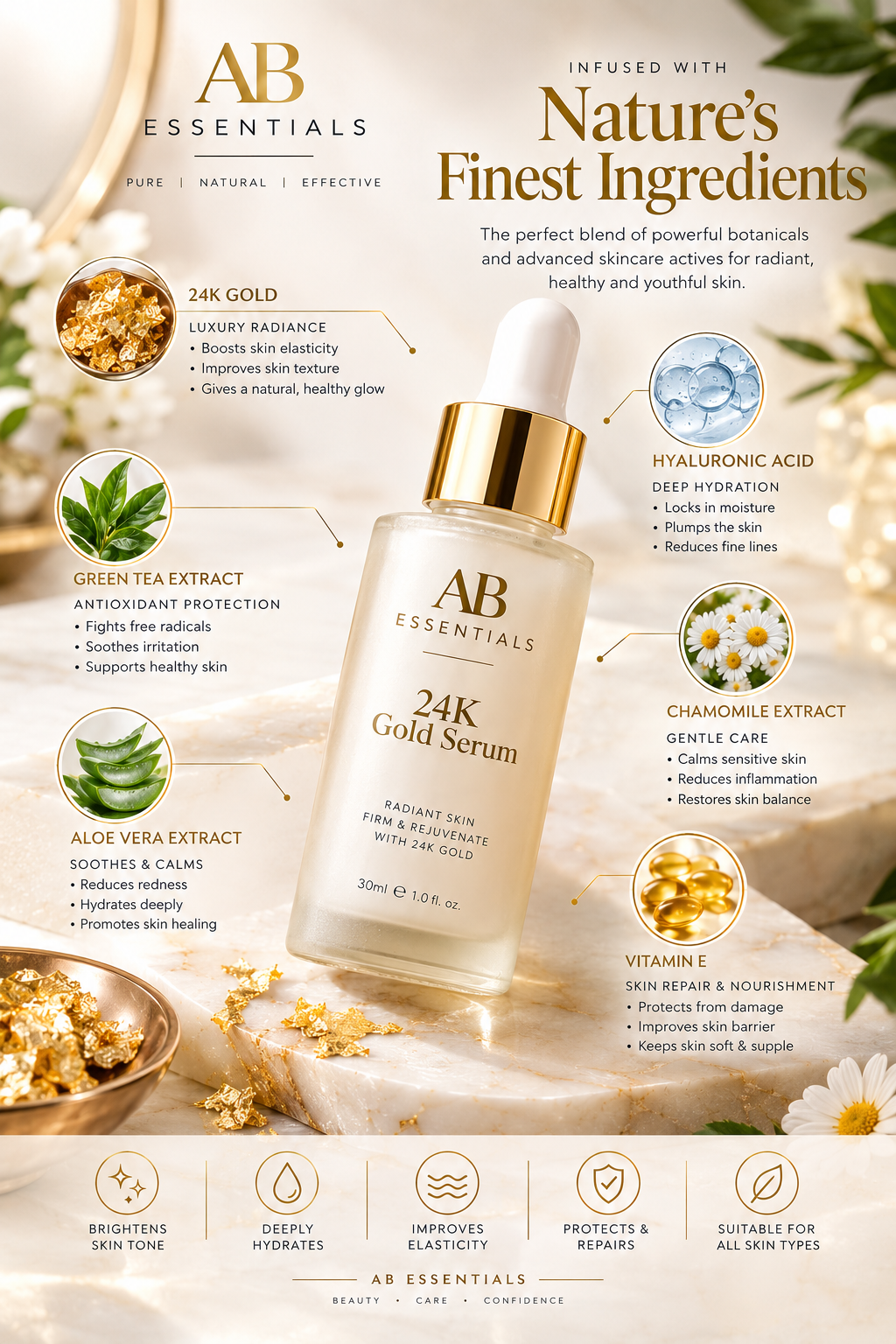 24K Gold Collagen Serum