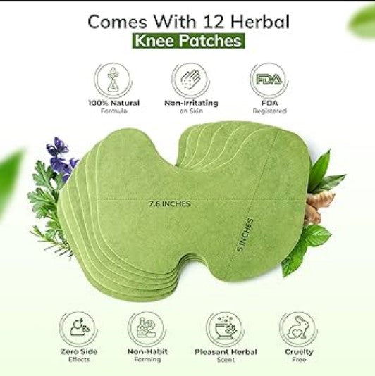 FlexiKnee – Natural Knee Pain Patches for Joint, Arthritis & Muscle Relief