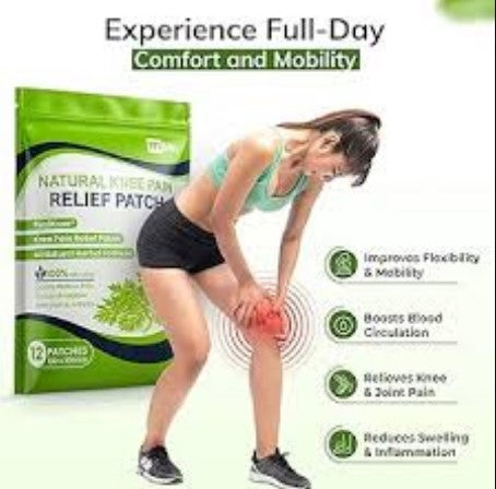 FlexiKnee – Natural Knee Pain Patches for Joint, Arthritis & Muscle Relief